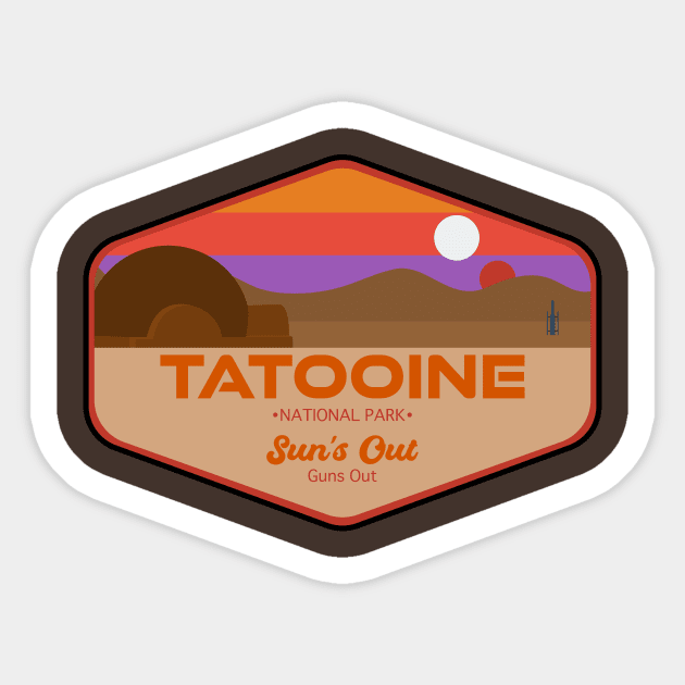 Tatooine Sticker by WTFudge